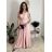 Šaty elegantní dlouhé bez rukávu dámské SARA (M/L/XL ONE SIZE) ITALSKá MóDA IM4251146