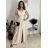 Šaty elegantní dlouhé bez rukávu dámské SARA (M/L/XL ONE SIZE) ITALSKá MóDA IM4251146