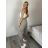 Nohavice volnočasové s opaskom dámske OLIV (S/M/L ONE SIZE) TALIANSKA MÓDA IMSM261123/DR S/M/L tmavo béžová