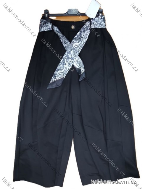 Nohavice letné s opaskom dámske (S/M/L ONE SIZE) TALIANSKA MÓDA IMSM26095