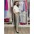 Kalhoty volnočasové s páskem dámské (S/M/L ONE SIZE) ITALSKÁ MÓDA IMSM261119