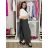 Kalhoty volnočasové s páskem dámské INNA (S/M/L ONE SIZE) ITALSKÁ MÓDA IMSM261124