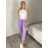Nohavice strečové dlhé dámske PANTALONE  (S/M/L ONE SIZE) IMPOZ25LV-6318/DUR světle šedá S/M/L