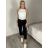 Kalhoty dlouhé strečové dámské (M/L ONE SIZE) ITALSKÁ MÓDA IMD23311