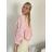 Bunda krátka oversize dlhý rukáv dámska (S/M/L ONE SIZE) TALIANSKA MÓDA IMWCA26002/DR S/M/L růžová světlá