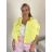 Bunda krátká oversize dlouhý rukáv dámská (S/M/L ONE SIZE) ITALSKÁ MÓDA IMWCA26002/DR S/M/L žlutá
