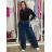 Rifle jeans dlouhé široké nohavice wide leg fit dámské (XS-2XL) RE-DRESS RED26RE3207/DUR 34 modrá džínová