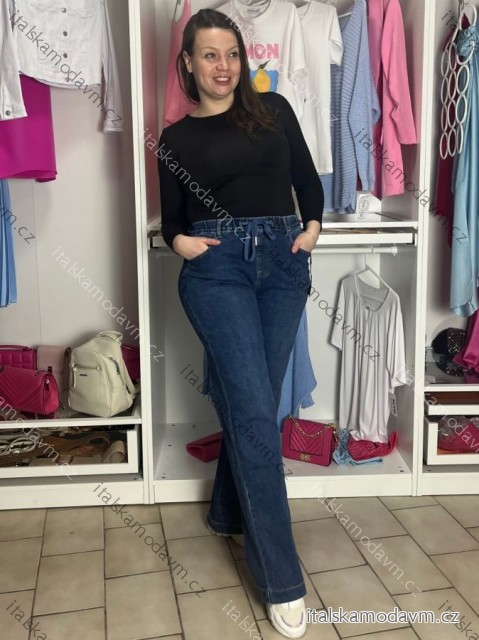 Rifle jeans dlhé široké nohavice wide leg fit dámske (XS-2XL) RE-DRESS RED26RE3207/DUR 36 modrá džínsová