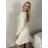 Šaty úpletové teplé dlhý rukáv dámske LUCY (S/M/L ONE SIZE) TALIANSKA MÓDA v