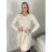 Šaty úpletové teplé dlouhý rukáv dámské LUCY (S/M/L ONE SIZE) ITALSKÁ MÓDA IMD23564/DR S/M/L vínová