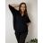 Blúzka elegantná 3/4 dlhý rukáv dámska nadrozmer LUISA (54/56/58 ONE SIZE) TALIANSKA MÓDA IM426029