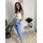 Nohavice strečové dlhé dámske PANTALONE  (S/M/L ONE SIZE) IMPOZ25LV-6318