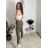 Kalhoty strečové dlouhé dámské (S/M/L ONE SIZE) ITALSKÁ MÓDA IMPLI248115/DUR světle zelená S/M/L