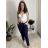 Nohavice strečové dámske  LINDA (S/M/L ONE SIZE) TALIANSKA MÓDA IM4251163