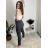Nohavice strečové dámske  LINDA (S/M/L ONE SIZE) TALIANSKA MÓDA IM4251163