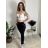 Nohavice strečové dámske  LINDA (S/M/L ONE SIZE) TALIANSKA MÓDA IM4251163
