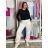 Tepláky/Kalhoty elegantné oversize dlhé dámske (S/M/L ONE SIZE) TALIANSKA MÓDA IMD26003