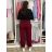 Tepláky/Kalhoty elegantné oversize dlhé dámske (S/M/L ONE SIZE) TALIANSKA MÓDA IMD26003/DUR sv. růžová S/M/L