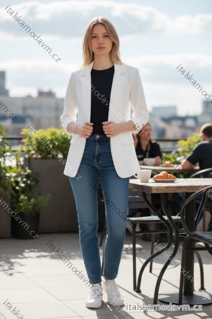 Sako elegantné 3/4 dlhý rukáv dámske (S/M/L ONE SIZE) TALIANSKA MÓDA IMD26010