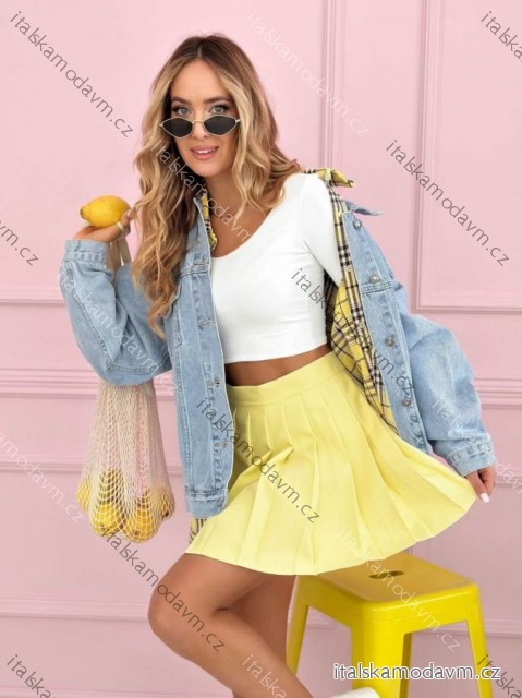 Sukňa krátka skladaná dámska (S/M/L ONE SIZE) TALIANSKA MÓDA IMD26015