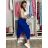 Nohavice voľnočasové trojštvrťové 3/4 krátke dámske nadrozmer (S/M/L ONE SIZE) TALIANSKA MÓDA IM426008