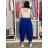Nohavice voľnočasové trojštvrťové 3/4 krátke dámske nadrozmer (S/M/L ONE SIZE) TALIANSKA MÓDA IM426008