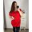 Tunika oversize krátký rukáv s přívěskem nadrozměr (3XL/4XL ONE SIZE) ITALSKÁ MÓDA IMC23146