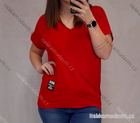 Tričko oversize krátký rukáv dámská (XL/2XL ONE SIZE) ITALSKÁ MÓDA IMC22031
