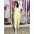 Nohavice dlhé elegantní dámske JITKA (S/M/L ONE SIZE) TALIANSKA MÓDA IM426070/DU tmavě hnědá S/M/L