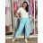 Nohavice dlhé elegantní dámske JITKA (S/M/L ONE SIZE) TALIANSKA MÓDA IM426070/DU S/M/L svetlo modrá