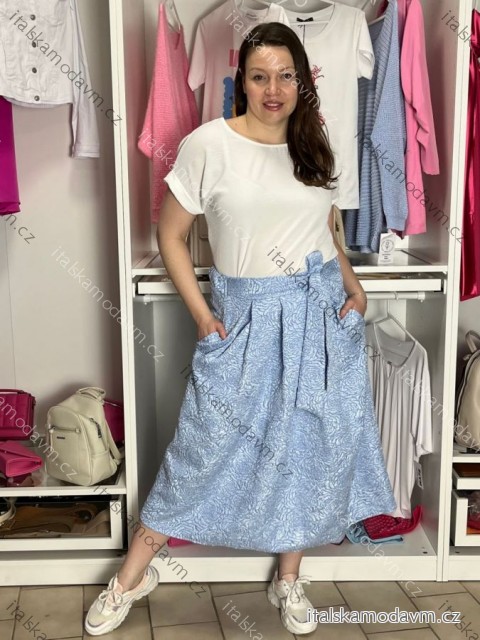 Sukňa dlhá s opaskom dámska MERYL (S/M/L ONE SIZE) TALIANSKA MÓDA IMWCA26004/DU