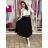 Sukňa dlhá s opaskom dámska GITA (S/M/L ONE SIZE) TALIANSKA MÓDA IMD26032/DU S/M/L čierna