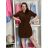 Šaty košeľové sťahovacie 3/4 dlhý rukáv dámske (S/M/L ONE SIZE) TALIANSKA MÓDA IMSM26072