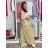 Kalhoty elegantní dlouhé s páskem dámské BEATA (S/M/L ONE SIZE) ITALSKÁ MÓDA IMWHA261112