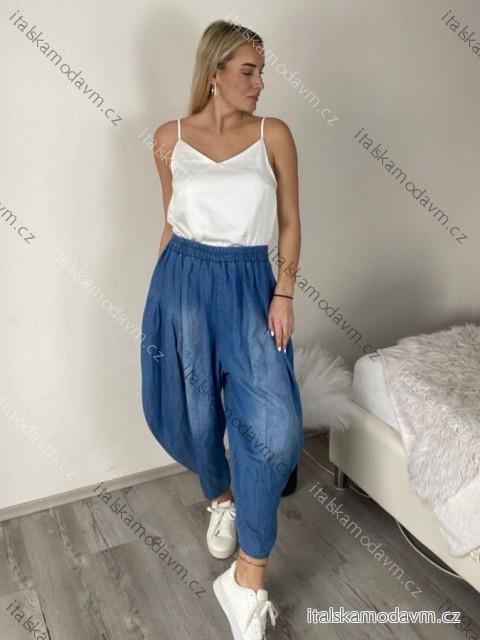 Kalhoty oversize volnočasové dámské (S/M/L ONE SIZE) ITALSKÁ MÓDA IMSM260023