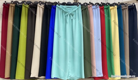 Nohavice dlhé letné dámske nadrozmer (42/44/46 ONE SIZE) TALIANSKA MÓDA IMC26061