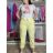 Nohavice strečové dlouhé dámske (S/M/L ONE SIZE) TALIANSKA MÓDA IM426093/DU S/M/L žlutá