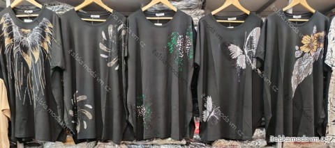 Šaty letní krátký rukáv dámské nadrozměr (42/44/46 ONE SIZE) TURECKÁ MÓDA TM926001