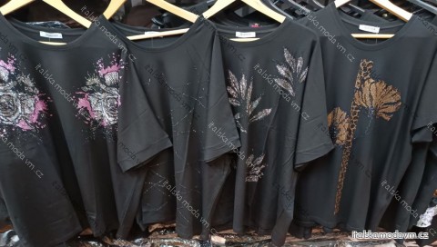 Šaty letné krátky rukáv dámske nadrozmer (42/44/46 ONE SIZE) TURECKÁ MÓDA TM926002