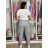 Tepláky outdoorové dámské BRIGITA (S/M/L ONE SIZE) ITALSKÁ MÓDA IM426015/DU S/M/L šedá