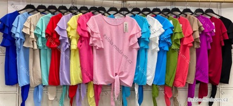 Tričko krátky rukáv dámske (S/M/L ONE SIZE) TALIANSKA MÓDA IMC26071