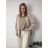 Sako elegantný dlhý rukáv dámske nadrozmer CHRISTIE  (42/44/46 ONE SIZE) TALIANSKA MÓDA IM426039