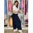 Kalhoty aladinky harémky dlouhé dámské (M/L ONE SIZE) ITALSKÁ MÓDA IMD22212/DUR M/L tmavě modrá