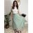 Sukňa s páskem dlhá dámska WENDY (S/M/L ONE SIZE) TALIANSKA MÓDA IMWHA26001/DUR S/M/L ružová