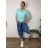 Nohavice dlhé letné dámske TARA (S/M/L ONE SIZE) TALIANSKA MÓDA IMSM260001/DU S/M/L svetlo modrá