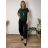 Kalhoty letní dámské LORA (S/M/L ONE SIZE) ITALSKÁ MÓDA IM42610111/DU S/M/L zelená khaki