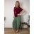 Kalhoty letní dámské LORA (S/M/L ONE SIZE) ITALSKÁ MÓDA IM42610111/DU S/M/L zelená khaki