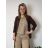Sako tenké jarní dlouhý rukáv dámské (S/M ONE SIZE) ITALSKÁ MÓDA IMD24025/DUR čierna S/M/L