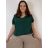 Tunika/halenka krátký rukáv dámská nadrozměr (2XL/3XL/4XL ONE SIZE) ITALSKÁ MÓDA IMD231458/DUR mintová 2XL/3XL