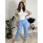 Nohavice elegantné dámske (S/M/L ONE SIZE) TALIANSKA MÓDA IM426030